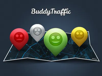"BT" Illustration bt buddy traffic buddytraffic illustration map pins