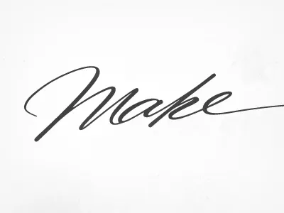 Make, 1. calligraphy lettering painting texture