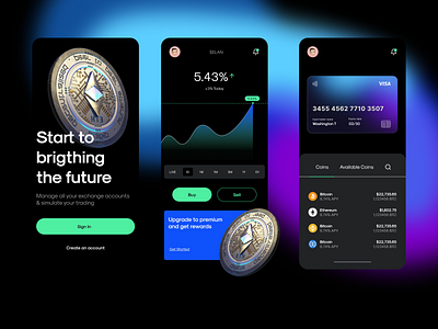 Crypto App app crypto design finance fintech mobile tech ui uiux