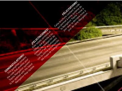 Toyota Navigation Update Brochure automotive book brochure car design editorial erika mackley erika noel design graphic grid indesign layout print publication red saddle stitch stock photography toyota typography