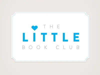 Little Book Club Logo children clean vintage