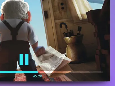 Minimal Video Player concept minimal player up video