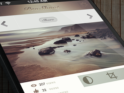 Pro Shoot camera design ios iphone photography