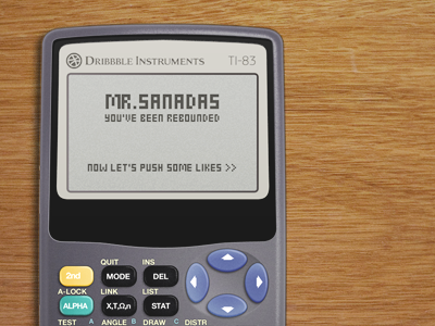 Dribbble Instruments TI-83 calculator dribbble electronics fun instruments plastic retro wood