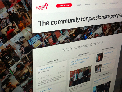 Inspire9 Coworking bulletin co working community coworking feed landing news