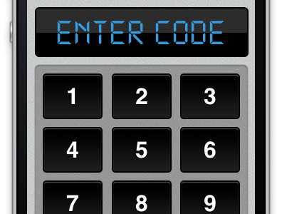 Alarm Keypad ios keypad lcd