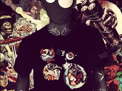 nuthing - in 3-D apparel branding charlotte circles clothing design graphic design hardican studios illustration nc north carolina nuthing nuthing clothing co. print s. hardican skate skateboarding surf surfing tee shirt