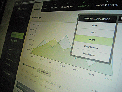 Comparison Charts app application black chart drop down graph green ui ux