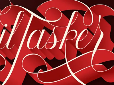3d 3d letter lettering script shadow type typography