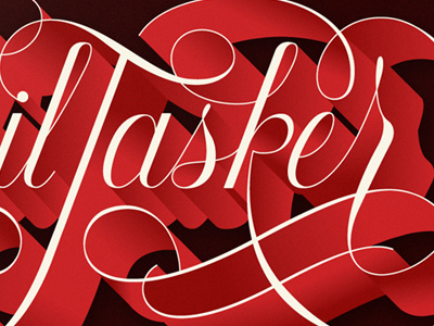 3d 3d letter lettering script shadow type typography
