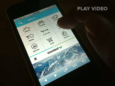 Snowbird Mobile Site Prototype design interface mobile rally interactive site ui ux web design website