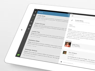 Podio for iPad app ios ipad jaunty mad men podio