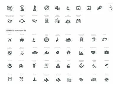 Icon Set design icons illustration legal set