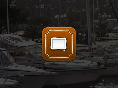 Photo Album album app book gold icon iphone leather old photo picture