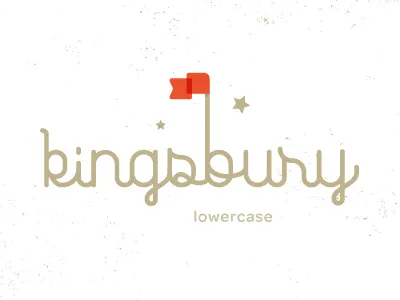 Kingsbury Lowercase clean flag font fun lowercase script