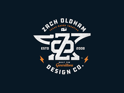 Built for Generations anvil badge branding design flag illustration logo patch texas