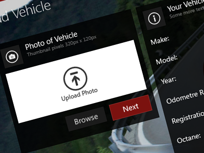 Fuel Log Manager metro microsoft origin interactive ui user experience user interface ux