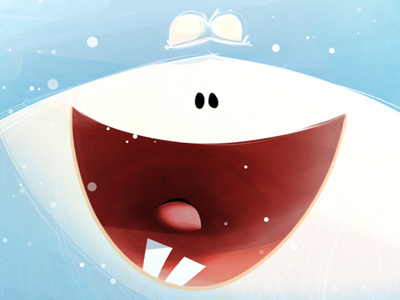 Yetis! blue book digital illustration photoshop white yeti