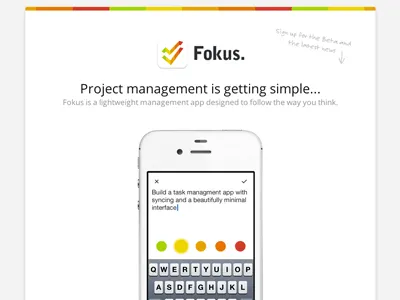 Final coming soon iphone launch minimal subscribe website