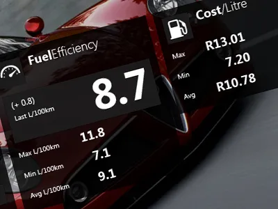 Fuel Log Manager metro microsoft origin interactive ui user experience user interface ux
