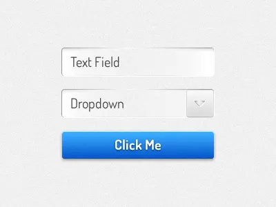Glossy UI Freebie check box checkbox drop down dropdown form freebie givaway give away button glossy input radio button text field ui