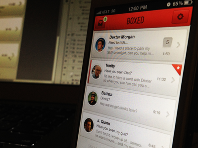Boxed app application email client ios iphone iphone app mobile