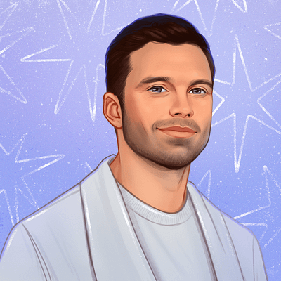 Sebastian Stan Fan Art art celebrity digital art fan art hand drawn illustration portrait procreate sebastian stan