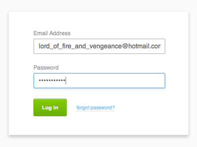 login screen admin
