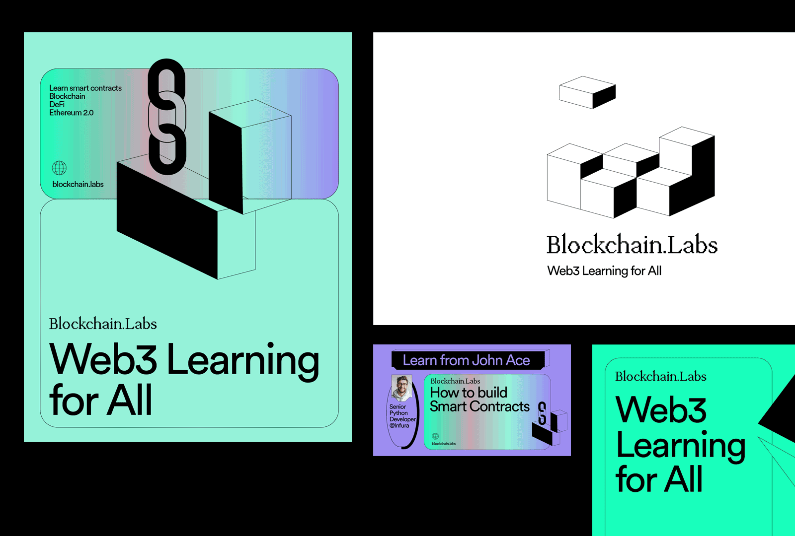 Blockchain Labs branding color illustration logo tech branding web3 website