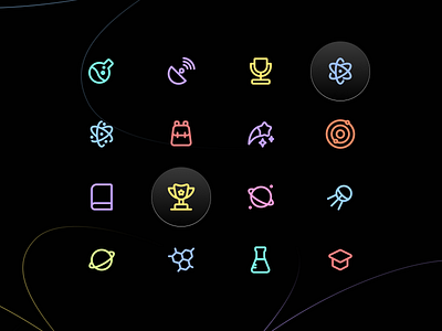 Fancy icons clean colorful dailyui dashboard design flat free icon icon set icons illustration profile ui