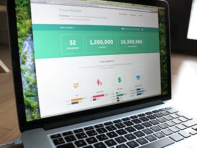 Advertising Statistics advertising analysis clean design graph graphs green icons measure metro minimal minimalistic monitor numbers photoshop statistic ui web website white