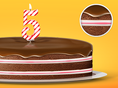 Yummy Birthday Cakes banana birthday cake celebrate celebrating chocolate cream delicious five pie plate readdle teaser three yummy