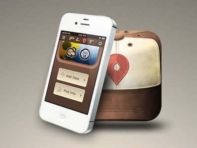 Plot Screens app brown iphone screens ui weather