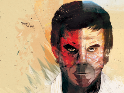 Tonight's the night / V.2 dexter digital illustration killer painting police portrait serial series tv