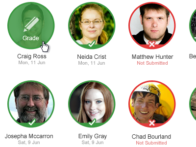 New Assignment Submissions Flow grading lms thumbnails ui