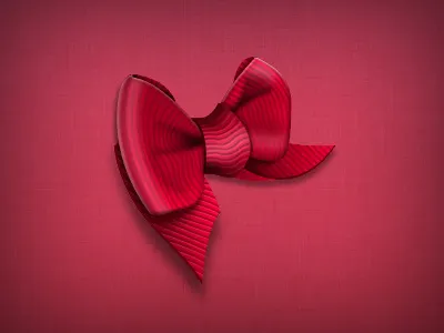Little red bow bow gift present ribbon