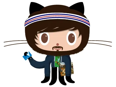 Alexander Kingtocat github illustration octocat