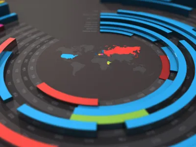 Olympic Dominance athletics blue chart circle countries dark data green infograph infographic map olympics red sport stats
