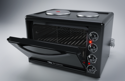 product render - Oven 'Eldom' 3d 3d render 3ds 3dsmax black clean iray max metal oven product render product visualization render visualization