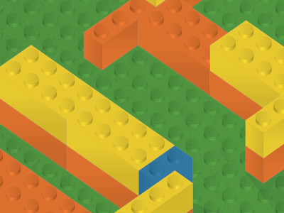 Lego Letters illustration lego