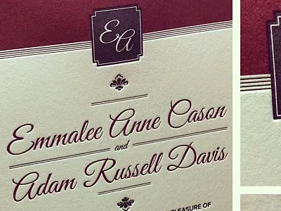 My Wedding Invitations black damask invitations letterpress line mamas sauce pearl white proxima nova red script traditional typography wedding wedding invitations