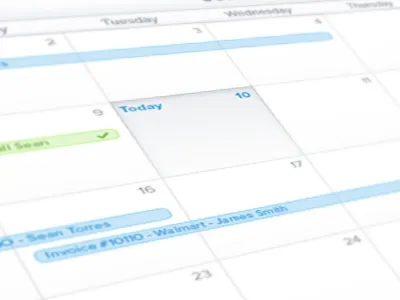 Calendar app blue button calendar date filter green interface light pictos ui ux webapp