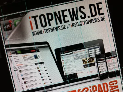 DIN A6 Flyer adobe flyer flysheet itopnews page curl photoshop psd qr code