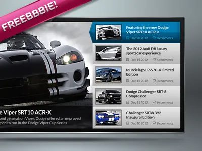 Content Slider .psd (Freebbbie!) free psd freebie psd ui