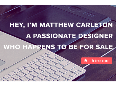 Site Redesign about button freelance