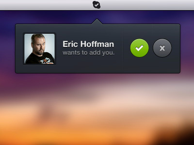 Skype Notification dark friend light request skype ui ux