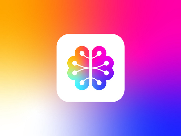 Colorful Brain Technology & Cloud Data Logo | Modern Brain Logo by ...