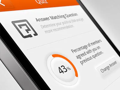 iOS app WIP 2 app application chart ios iphone percent photoshop pie ruckus