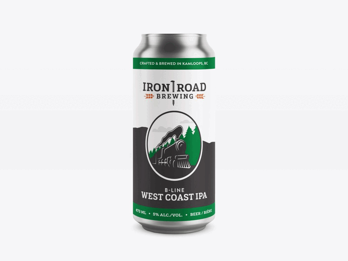 Iron Road Brewing beer branding brewery craft beer identity iron locomotive logo packaging railway road spike train