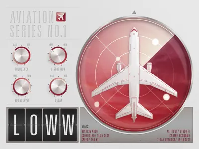 Aviation Series No 1 - Free PSD ...i ..hate .tags 3d arrival aviation clean crisp departure design download free freebie glass glow interface knob knobs max min plane radar series sound statistic statistics ui user